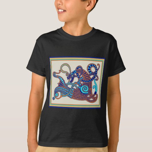ケルトの翼の馬 Tシャツ (正面)