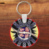 ケルトの花 キーホルダー (正面)