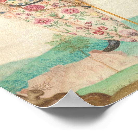 ケルトの若い入れ墨をした戦士の娘ジャック ポスター (角)