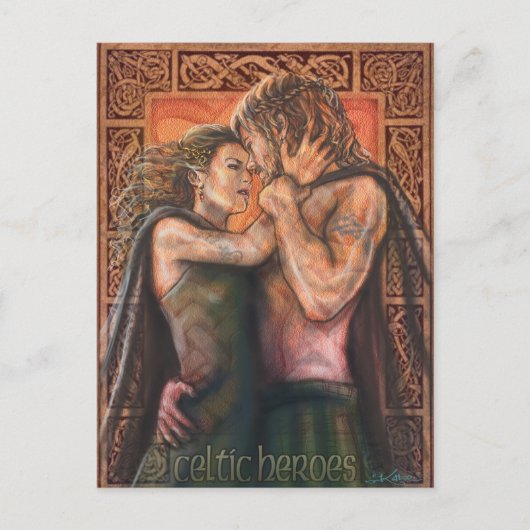 ケルトの英雄。 ポストカード (正面)