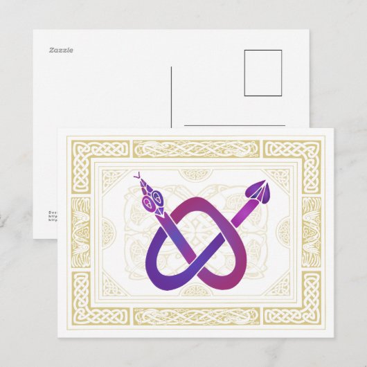 ケルトの蛇 ポストカード (正面/裏面)