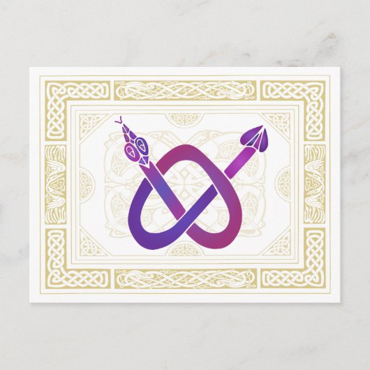 ケルトの蛇 ポストカード (正面)