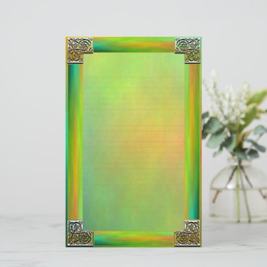 「ケルトの角部素晴らし2」の文房具 便箋 (スタンド正面)