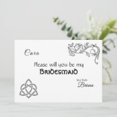 ケルトの記号と葉 招待状 (スタンド正面)