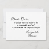 ケルトの記号と葉 招待状 (裏面)