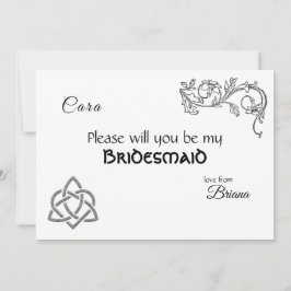 ケルトの記号と葉 招待状