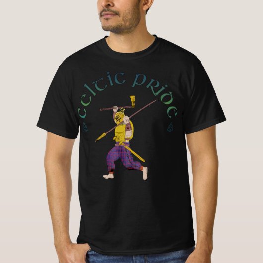 ケルトの誇りシャツ ケルトの戦士 Tシャツ (正面)