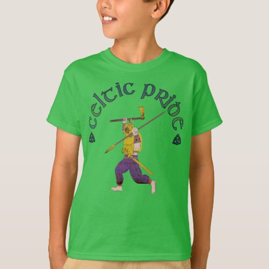 ケルトの誇りシャツ ケルトの戦士  Tシャツ (正面)