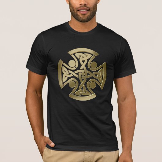 ケルトの金の結び目 Tシャツ (正面)