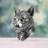 ケルトの銀の猫の頭 - 隠密の戦士へ アクリルサイン (ニュートラル)