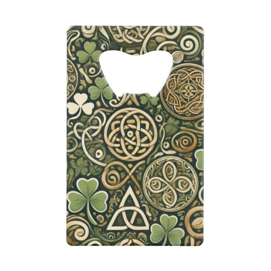 ケルトの開花 クレジットカード栓抜き (正面)