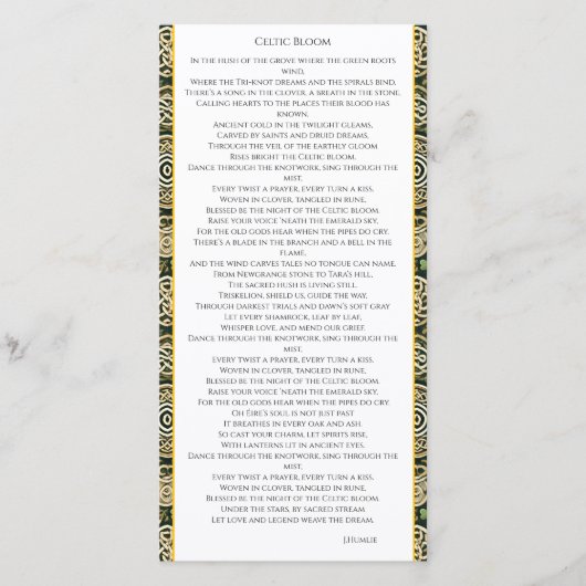 ケルトの開花 サンキューカード (正面)