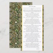 ケルトの開花 サンキューカード (正面/裏面)