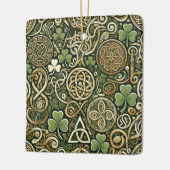 ケルトの開花 セラミックオーナメント (左)