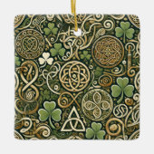 ケルトの開花 セラミックオーナメント (正面)