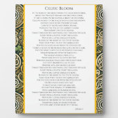 ケルトの開花 フォトプラーク (正面)