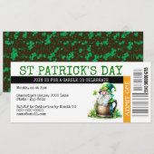 ケルトの魔法の小人のビールとチケットのお祭り 招待状 (正面/裏面)