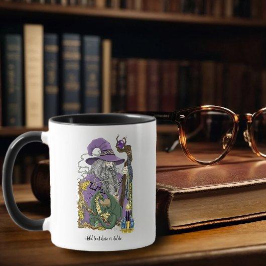 ケルトの魔法使いドラゴンファンタジー パープル マグカップ