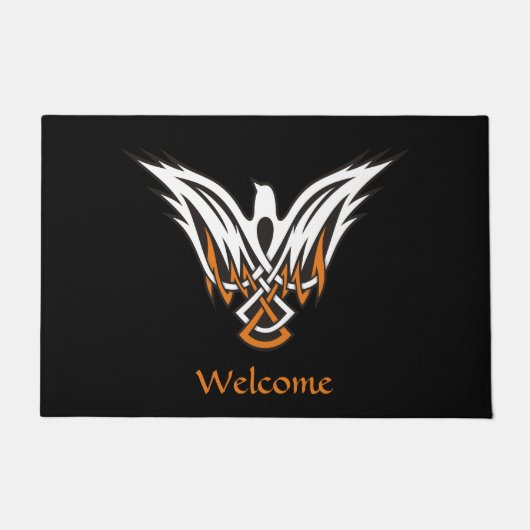 ケルトの鳥の書式 ドアマット (正面)