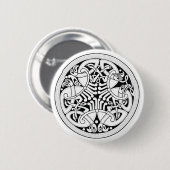 ケルトの鳥ボタン 缶バッジ (正面&裏面)