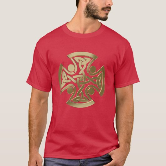 ケルトの黄金の結び目 Tシャツ (正面)