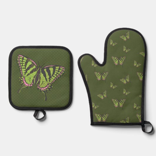 ケルトの swallowtail 鍋つかみ&鍋敷きセット (正面)