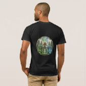 ケルトのDJ儀式イラストTシャツ Tシャツ (裏面フル)