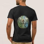 ケルトのDJ儀式イラストTシャツ Tシャツ (裏面)