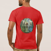 ケルトのDJ儀式イラストTシャツ Tシャツ (裏面)
