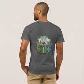 ケルトのDJ儀式イラストTシャツ Tシャツ (裏面フル)