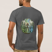 ケルトのDJ儀式イラストTシャツ Tシャツ (裏面)