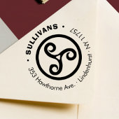 ケルトはっきりしたトリプルスパイラルファミリー差出人住所 セルフインキングスタンプ