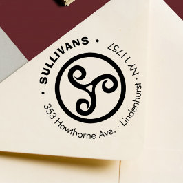 ケルトはっきりしたトリプルスパイラルファミリー差出人住所 セルフインキングスタンプ