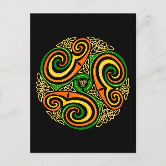 ケルトらせん状はがき ポストカード (正面)