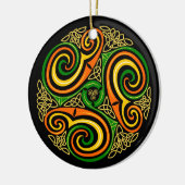ケルトらせん状オーナメント セラミックオーナメント (左)