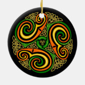 ケルトらせん状オーナメント セラミックオーナメント (裏面)