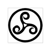 ケルトらせん状スタンプ ラバースタンプ (インプリント)