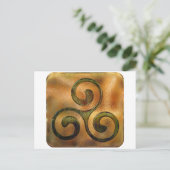 ケルトらせん状 ポストカード (スタンド正面)