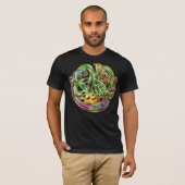 ケルトアートノットドラゴン Tシャツ (正面フル)