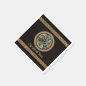 ケルトウルフ結び糸細工トライアド スタンダードカクテルナプキン (角)