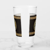 ケルトウルフ結び糸細工トライアド タンブラーグラス (左)