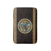 ケルトウルフ結び糸細工トライアド バスマット (正面縦)