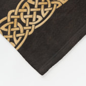 ケルトウルフ結び糸細工トライアド フリースブランケット (角)