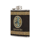 ケルトウルフ結び糸細工三徴 フラスク (左)