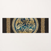 ケルトウルフ結び糸細工三徴 ヨガマット (裏面(横))