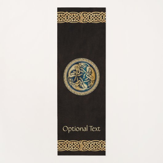 ケルトウルフ結び糸細工三徴 ヨガマット (正面)