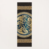 ケルトウルフ結び糸細工三徴 ヨガマット (裏面)