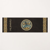 ケルトウルフ結び糸細工三徴 ヨガマット (正面(横))