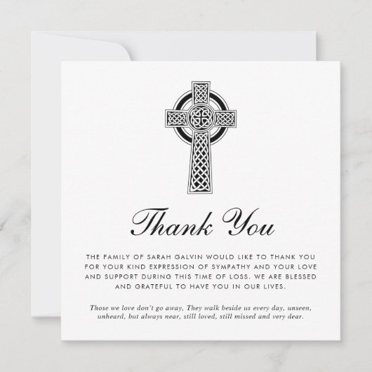 ケルトエレガントクロスフォトメモリアル広場 サンキューカード (正面)