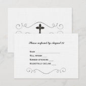 ケルトエレガントク交差RSVP 出欠カード (正面/裏面)